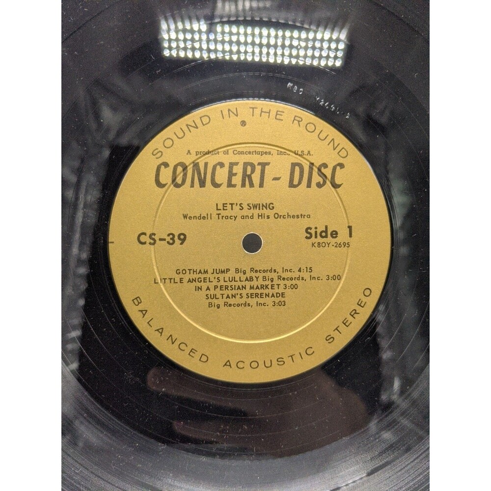 Wendell Tracy And His Orchestra Let's Swing Vinyl Record